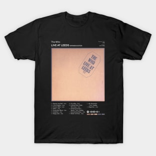 The Who - Live At Leeds (Expanded Edition) Tracklist Album T-Shirt